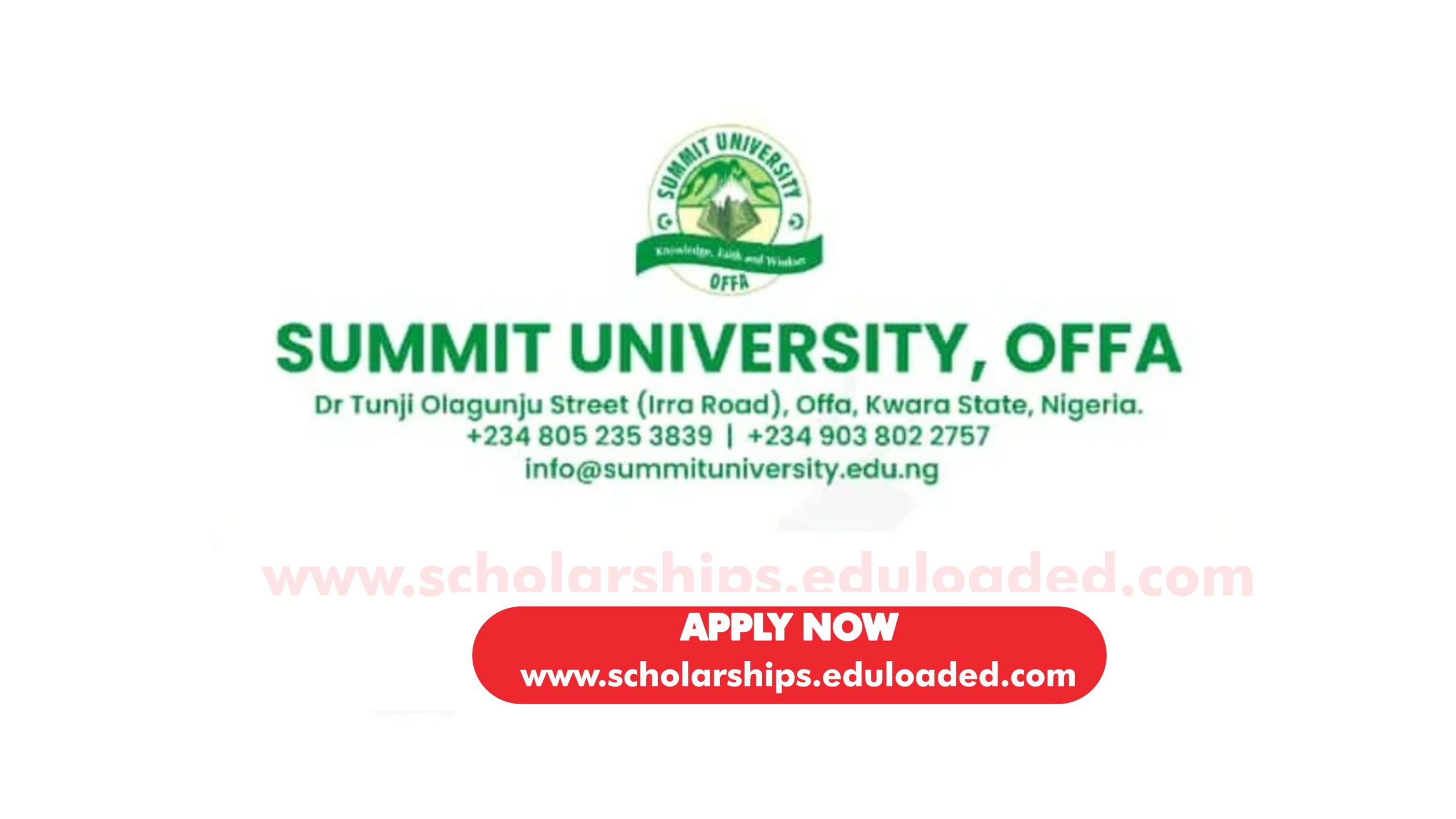 Summit University Scholarship Program For Nigerians 2025